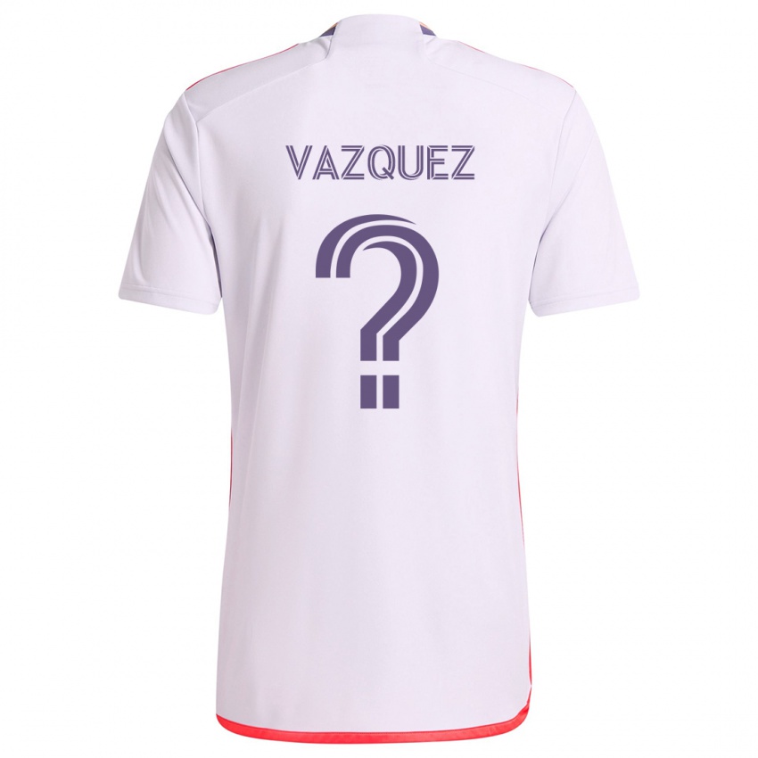 Criança Camisola Daniel Vazquez #0 Branco Vermelho Roxo Alternativa 2024/25 Camisa