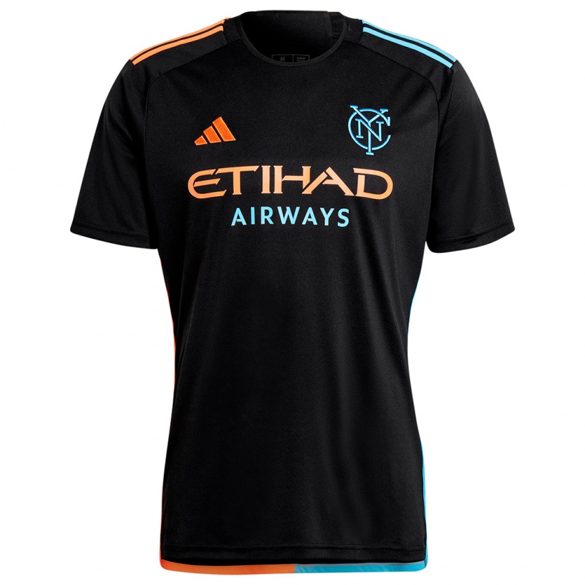 Criança Camisola Julián Fernández #11 Preto Laranja Azul Alternativa 2024/25 Camisa