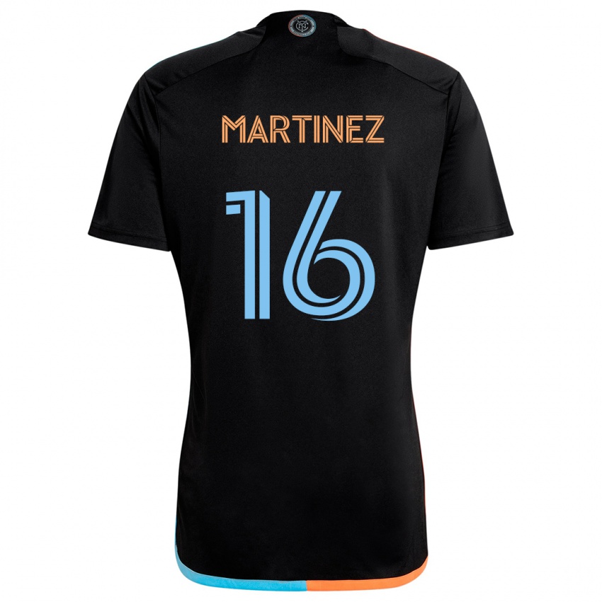 Criança Camisola Alonso Martínez #16 Preto Laranja Azul Alternativa 2024/25 Camisa