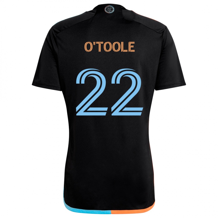 Criança Camisola Kevin O'toole #22 Preto Laranja Azul Alternativa 2024/25 Camisa