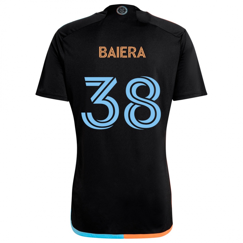 Criança Camisola Drew Baiera #38 Preto Laranja Azul Alternativa 2024/25 Camisa