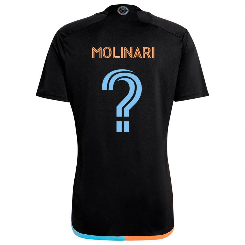 Criança Camisola Peter Molinari #0 Preto Laranja Azul Alternativa 2024/25 Camisa