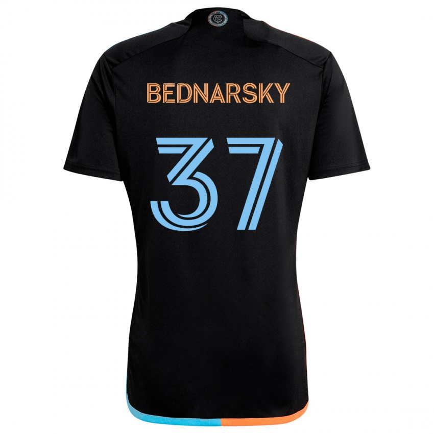 Criança Camisola Stevo Bednarsky #37 Preto Laranja Azul Alternativa 2024/25 Camisa