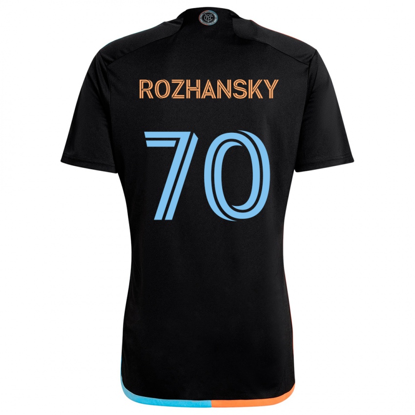 Criança Camisola Jake Rozhansky #70 Preto Laranja Azul Alternativa 2024/25 Camisa