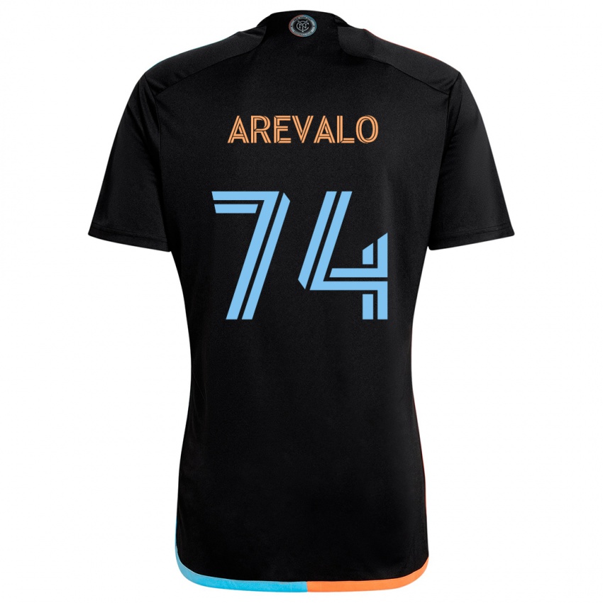 Criança Camisola Ronny Arévalo #74 Preto Laranja Azul Alternativa 2024/25 Camisa