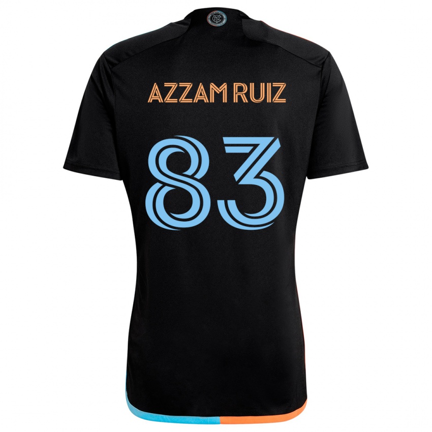 Criança Camisola Camil Azzam Ruiz #83 Preto Laranja Azul Alternativa 2024/25 Camisa