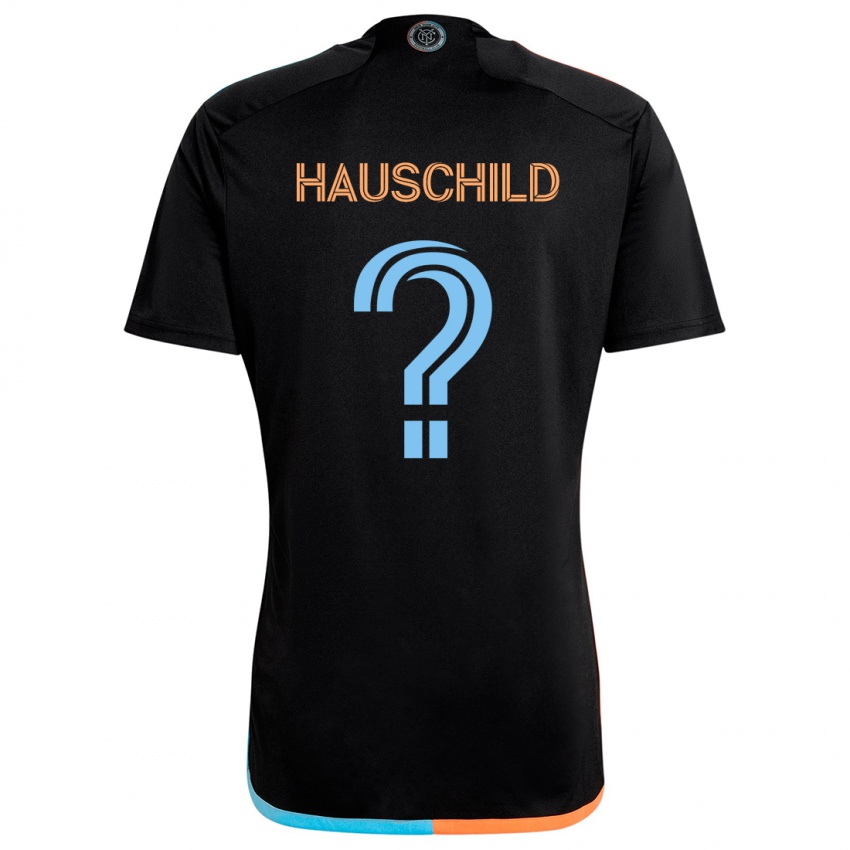 Criança Camisola Alexander Hauschild #0 Preto Laranja Azul Alternativa 2024/25 Camisa