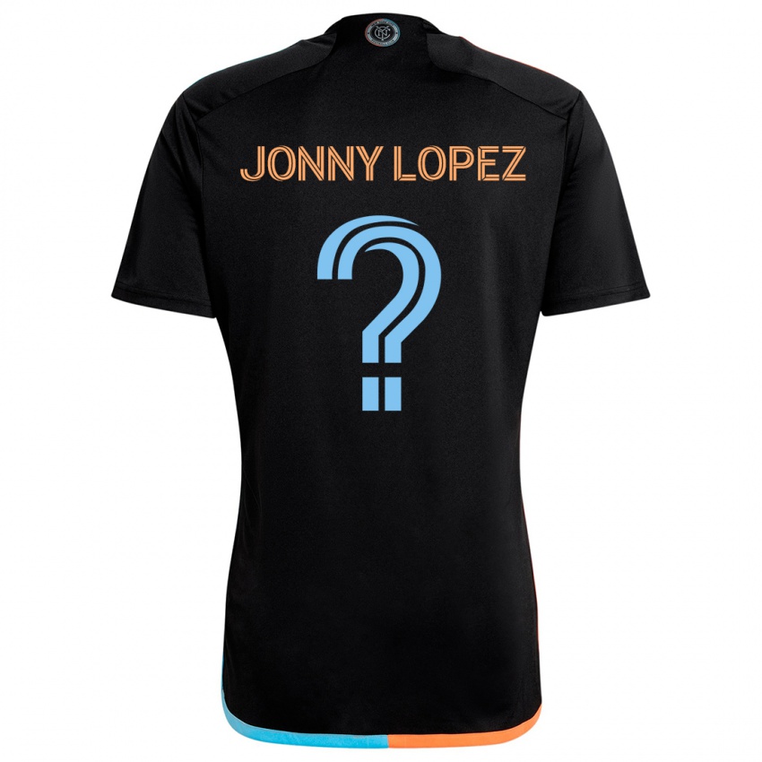 Criança Camisola Jonny Lopez #0 Preto Laranja Azul Alternativa 2024/25 Camisa