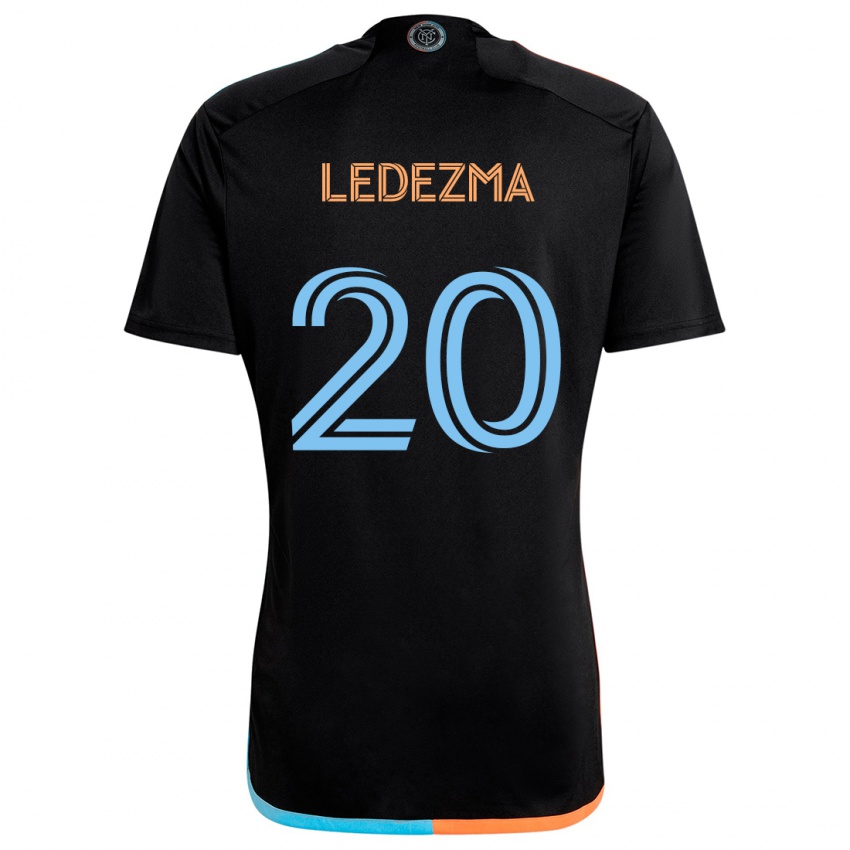 Criança Camisola Richard Ledezma #20 Preto Laranja Azul Alternativa 2024/25 Camisa