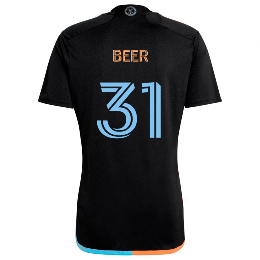 Criança Camisola Jack Beer #31 Preto Laranja Azul Alternativa 2024/25 Camisa