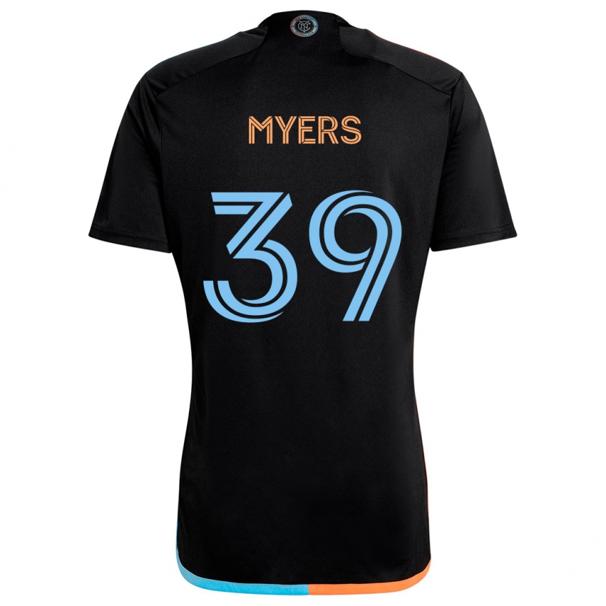 Criança Camisola Md Myers #39 Preto Laranja Azul Alternativa 2024/25 Camisa