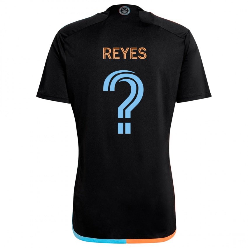 Criança Camisola Andrew Reyes #0 Preto Laranja Azul Alternativa 2024/25 Camisa