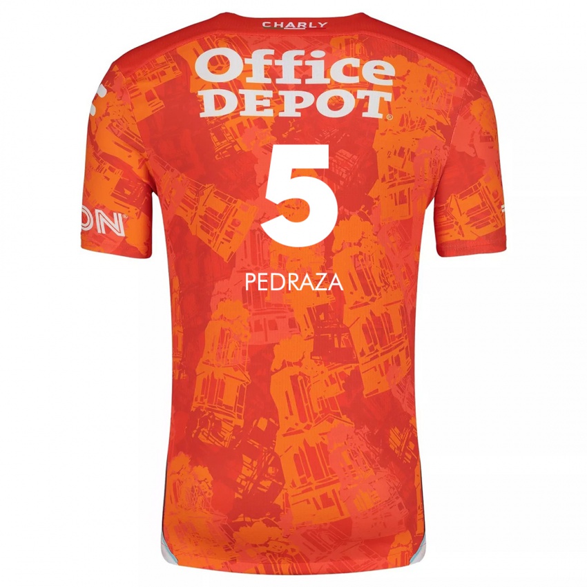 Criança Camisola Pedro Pedraza #5 Laranja Branco Alternativa 2024/25 Camisa