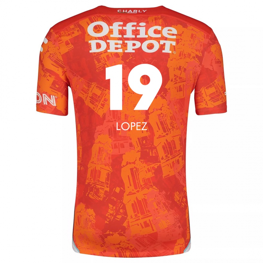 Criança Camisola Javier Eduardo López #19 Laranja Branco Alternativa 2024/25 Camisa