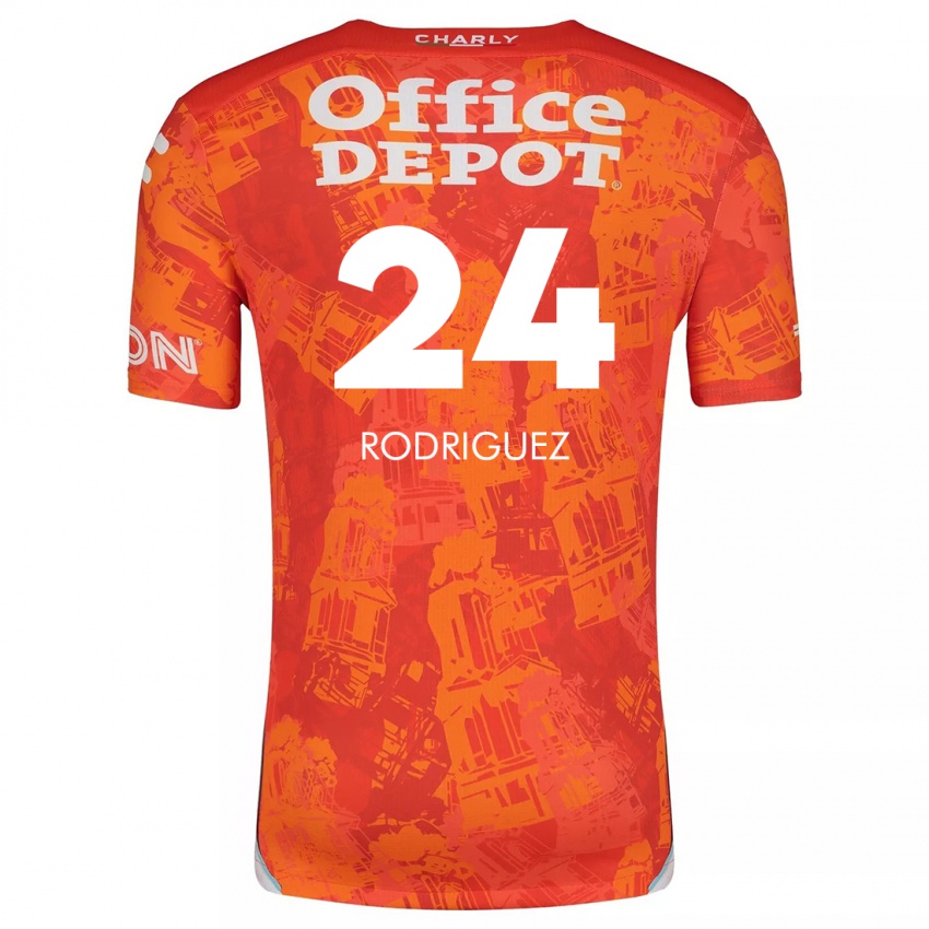 Criança Camisola Luis Rodriguez #24 Laranja Branco Alternativa 2024/25 Camisa