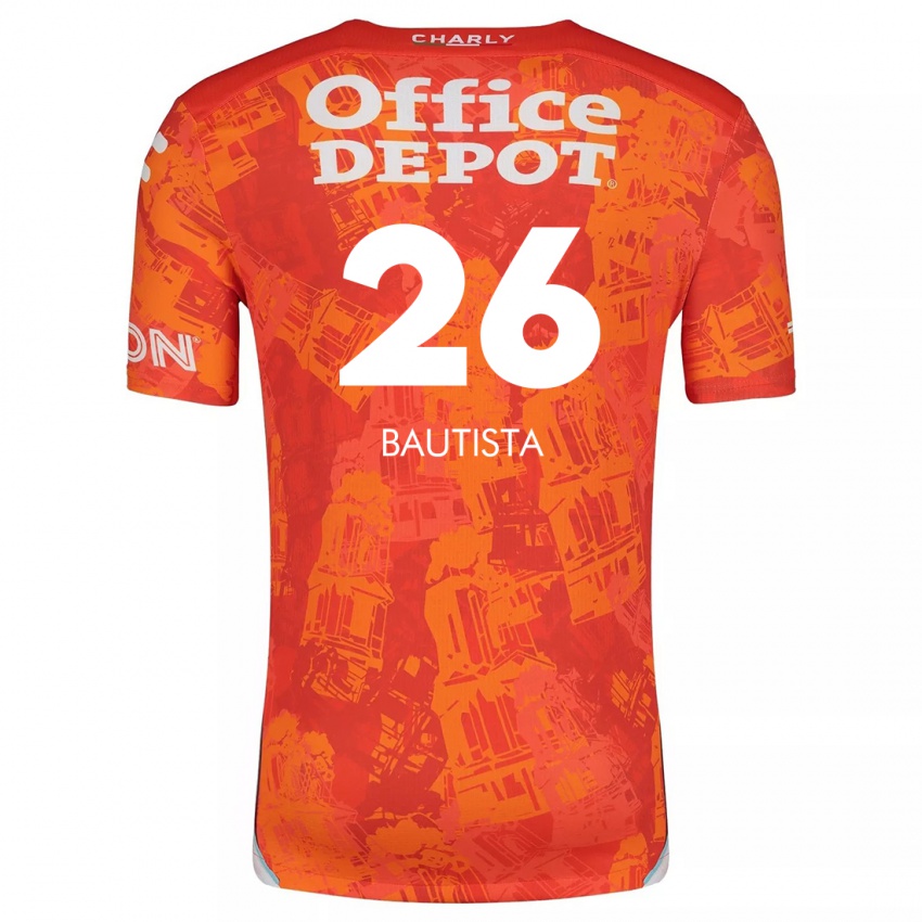 Criança Camisola Alán Bautista #26 Laranja Branco Alternativa 2024/25 Camisa