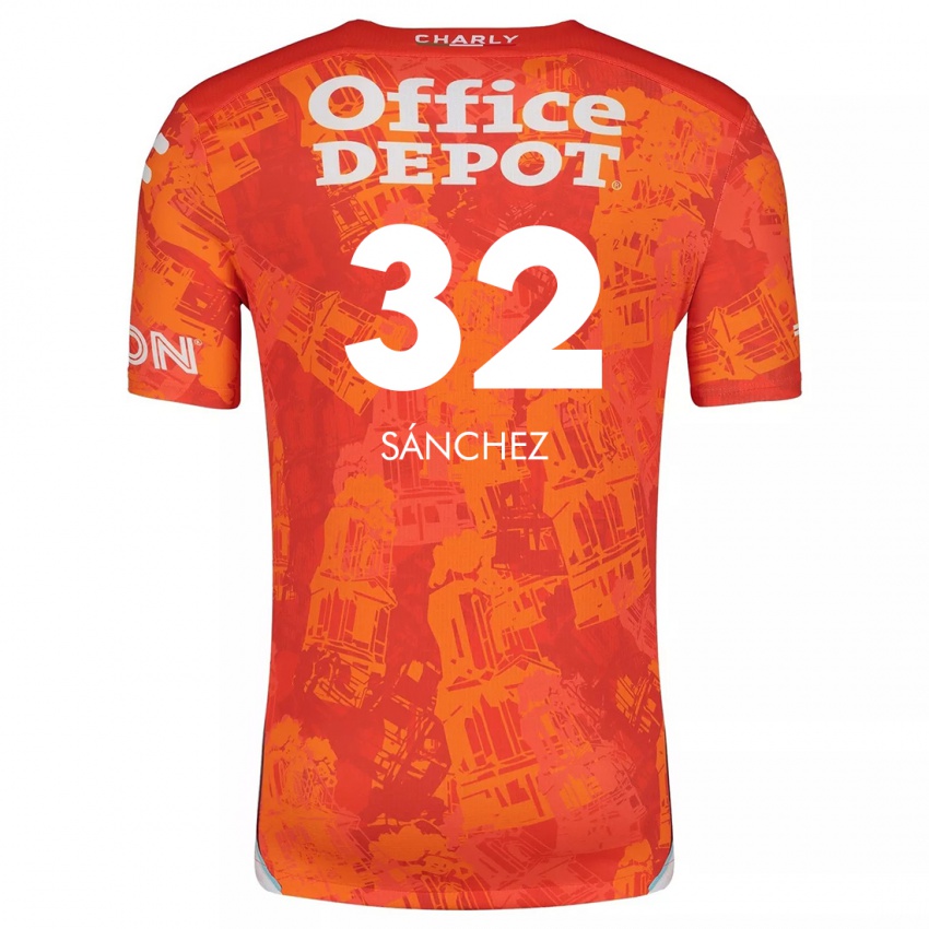 Criança Camisola Carlos Sánchez #32 Laranja Branco Alternativa 2024/25 Camisa