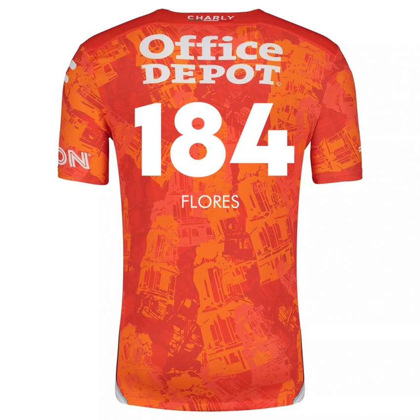 Criança Camisola Jason Flores #184 Laranja Branco Alternativa 2024/25 Camisa