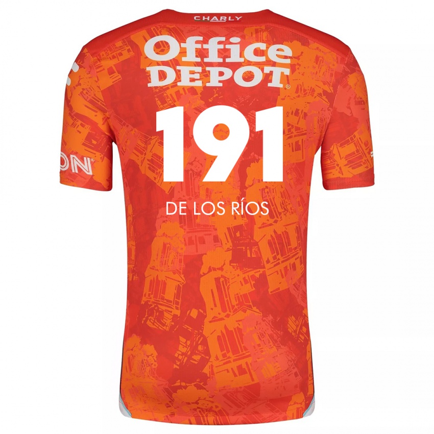 Criança Camisola Sergio De Los Ríos #191 Laranja Branco Alternativa 2024/25 Camisa