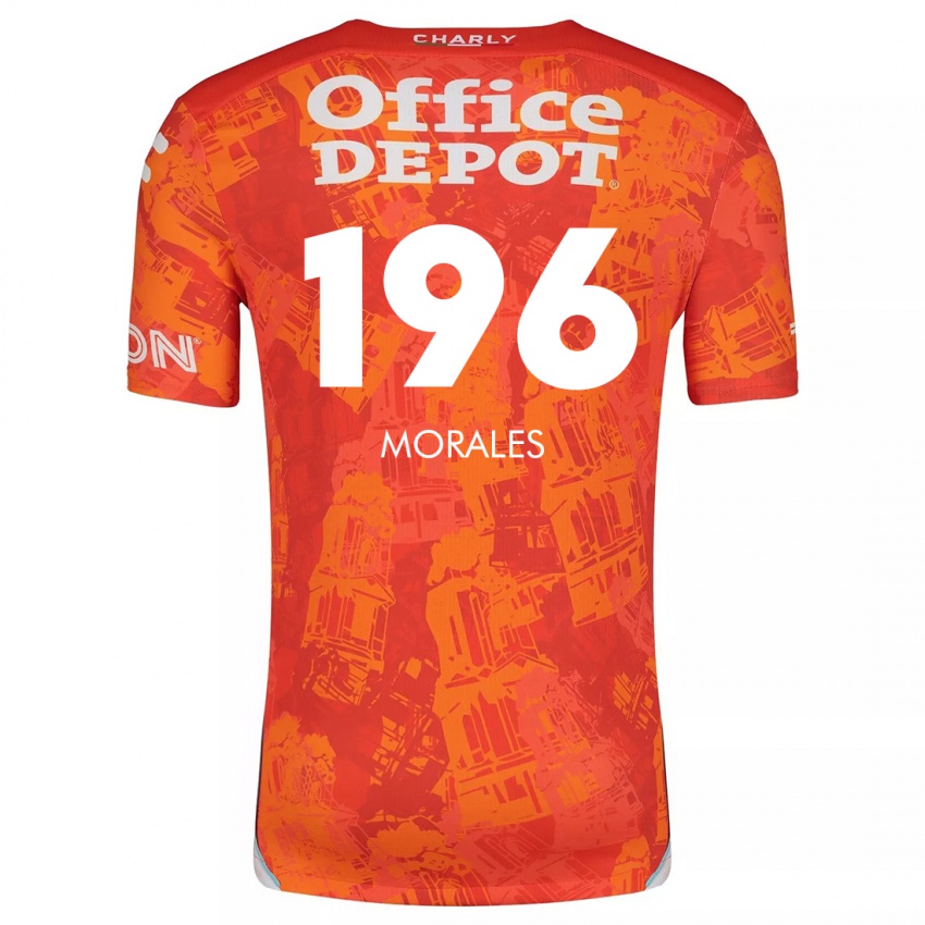 Criança Camisola Erik Morales #196 Laranja Branco Alternativa 2024/25 Camisa