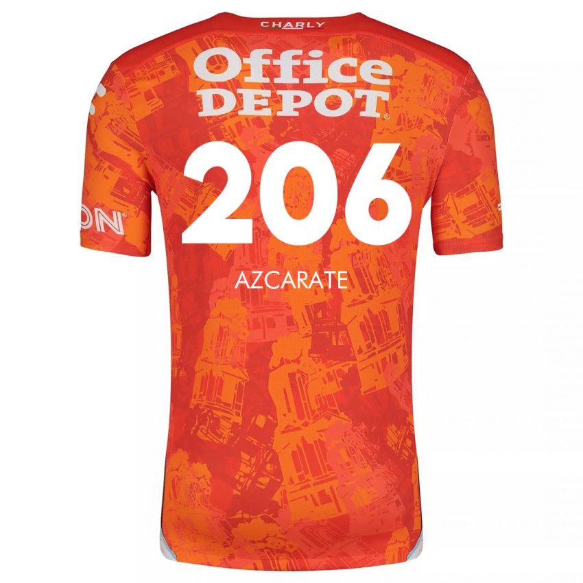 Criança Camisola Yerar Azcárate #206 Laranja Branco Alternativa 2024/25 Camisa