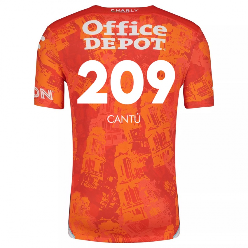 Criança Camisola Juan Cantú #209 Laranja Branco Alternativa 2024/25 Camisa