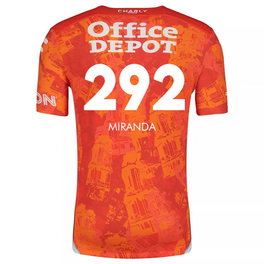 Criança Camisola Herbey Miranda #292 Laranja Branco Alternativa 2024/25 Camisa