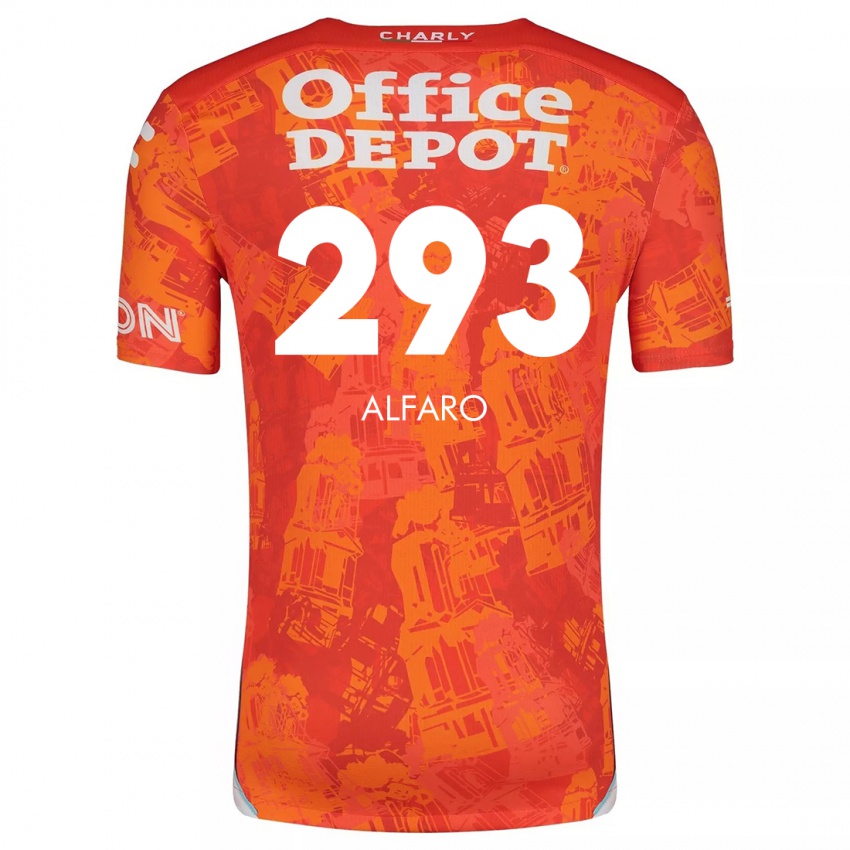 Criança Camisola Cristóbal Alfaro #293 Laranja Branco Alternativa 2024/25 Camisa