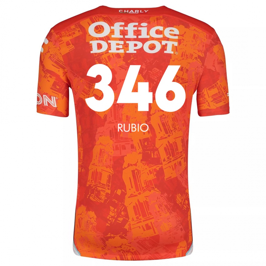 Criança Camisola Mateo Rubio #346 Laranja Branco Alternativa 2024/25 Camisa