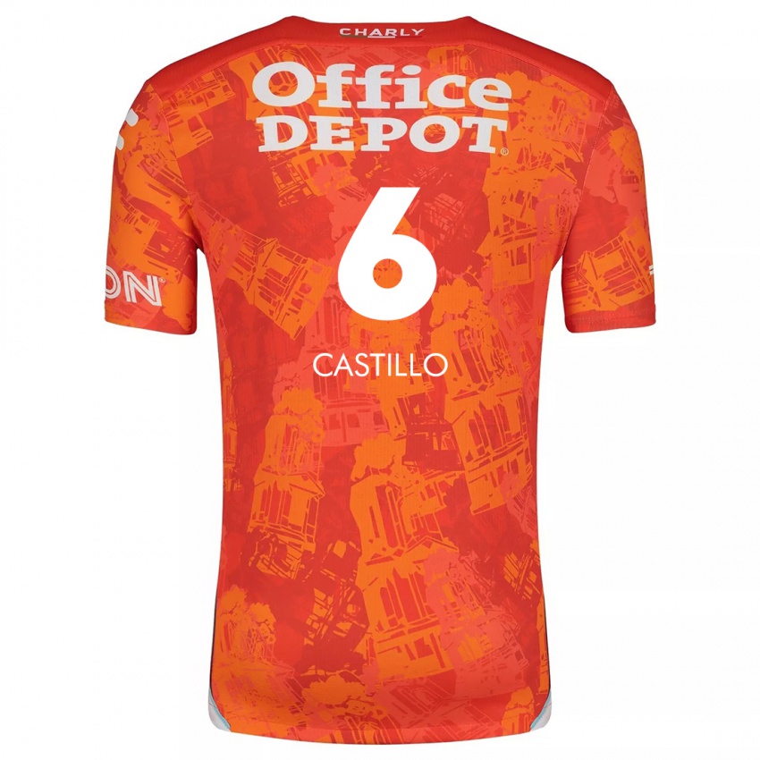 Criança Camisola Byron Castillo #6 Laranja Branco Alternativa 2024/25 Camisa