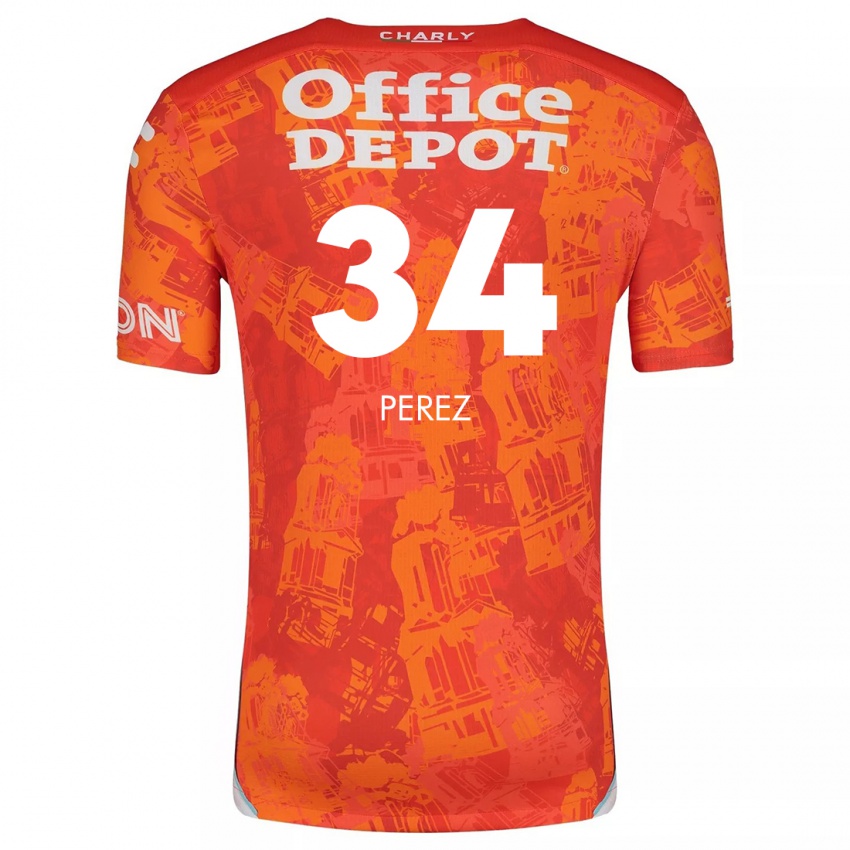 Criança Camisola Julio Pérez #34 Laranja Branco Alternativa 2024/25 Camisa