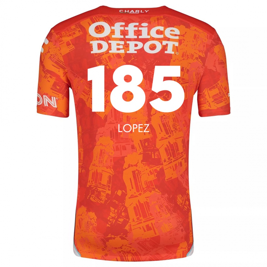 Criança Camisola René López #185 Laranja Branco Alternativa 2024/25 Camisa