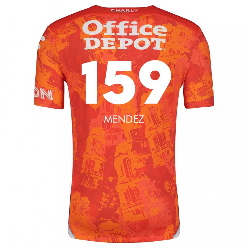 Criança Camisola Daniel Méndez #159 Laranja Branco Alternativa 2024/25 Camisa