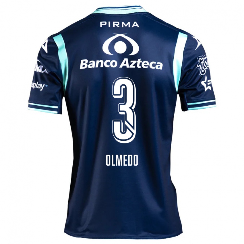 Criança Camisola Sebastián Olmedo #3 Azul-Marinho Alternativa 2024/25 Camisa