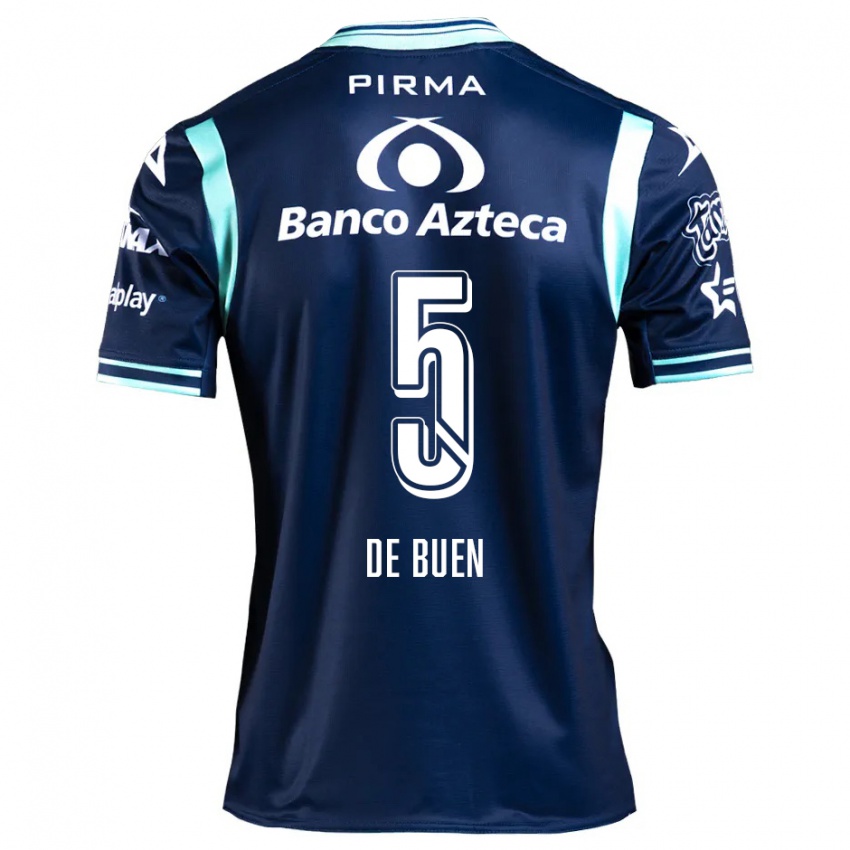 Criança Camisola Diego De Buen #5 Azul-Marinho Alternativa 2024/25 Camisa