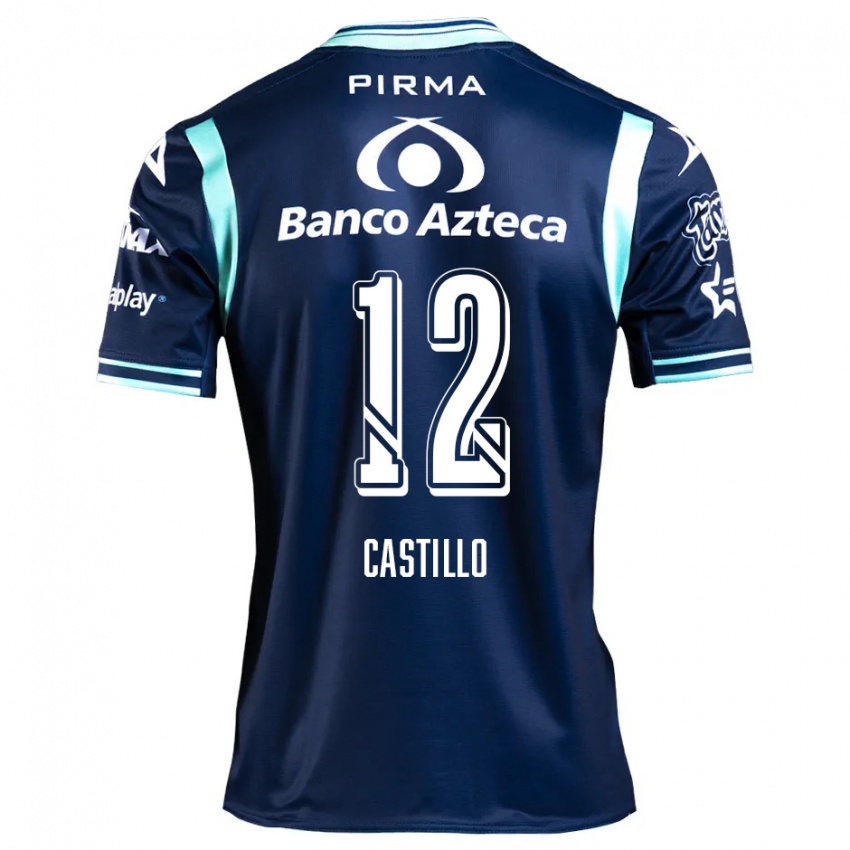 Criança Camisola Raúl Castillo #12 Azul-Marinho Alternativa 2024/25 Camisa