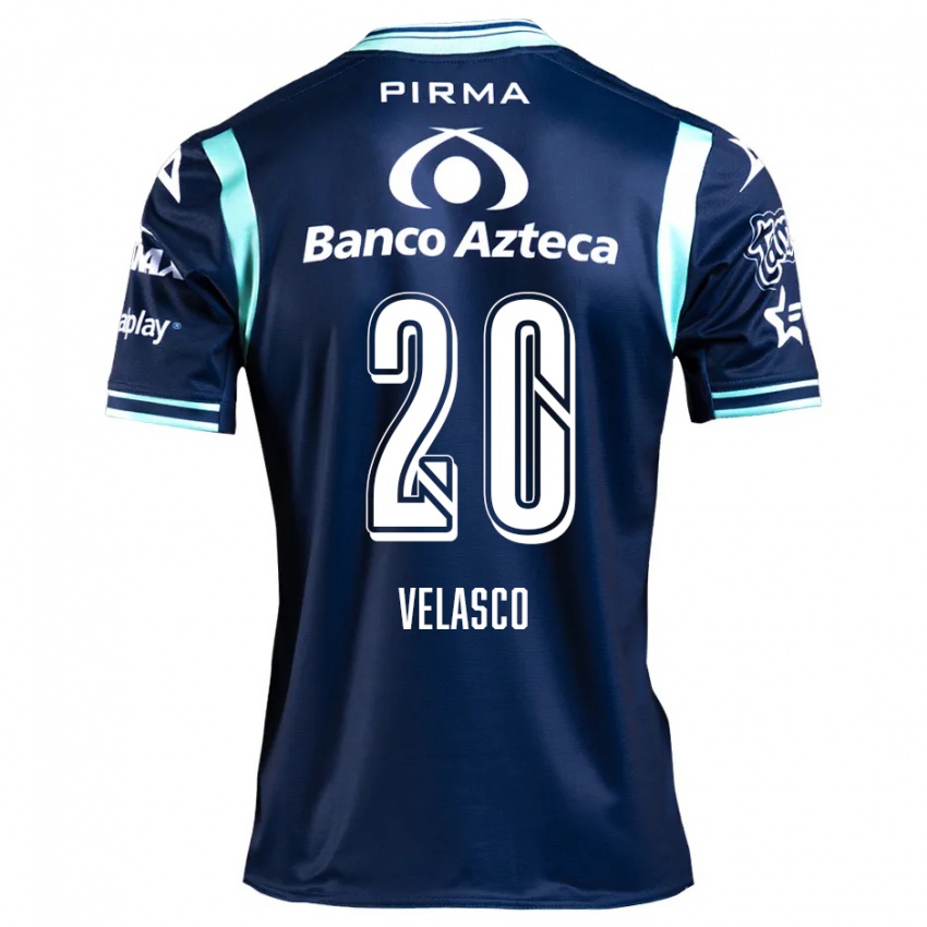 Criança Camisola Kevin Velasco #20 Azul-Marinho Alternativa 2024/25 Camisa