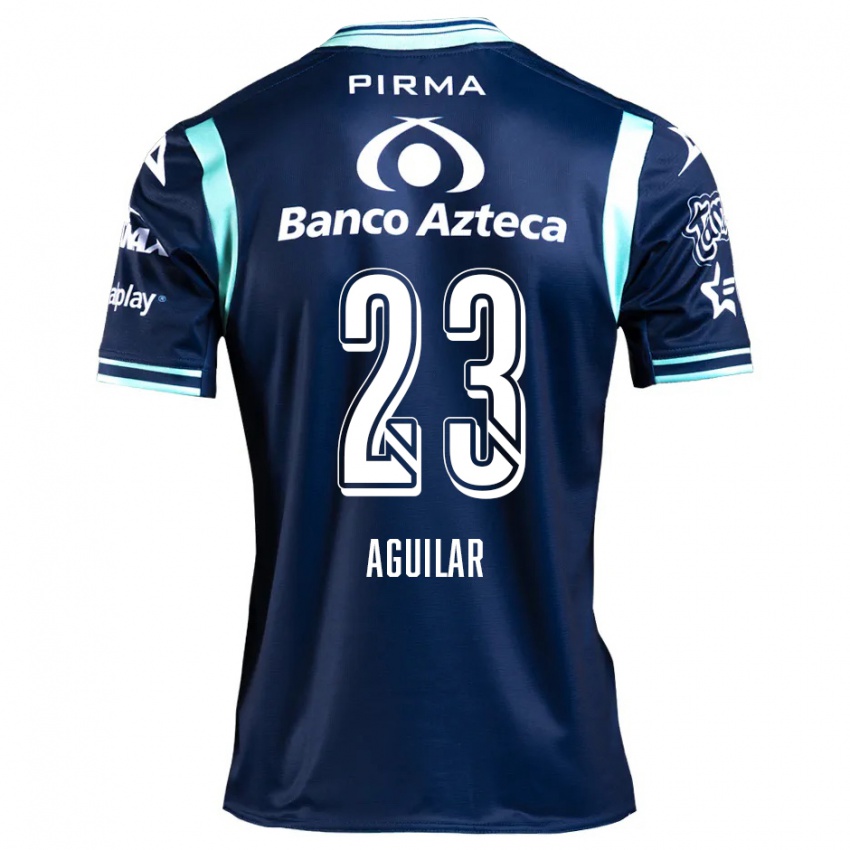 Criança Camisola Daniel Aguilar #23 Azul-Marinho Alternativa 2024/25 Camisa