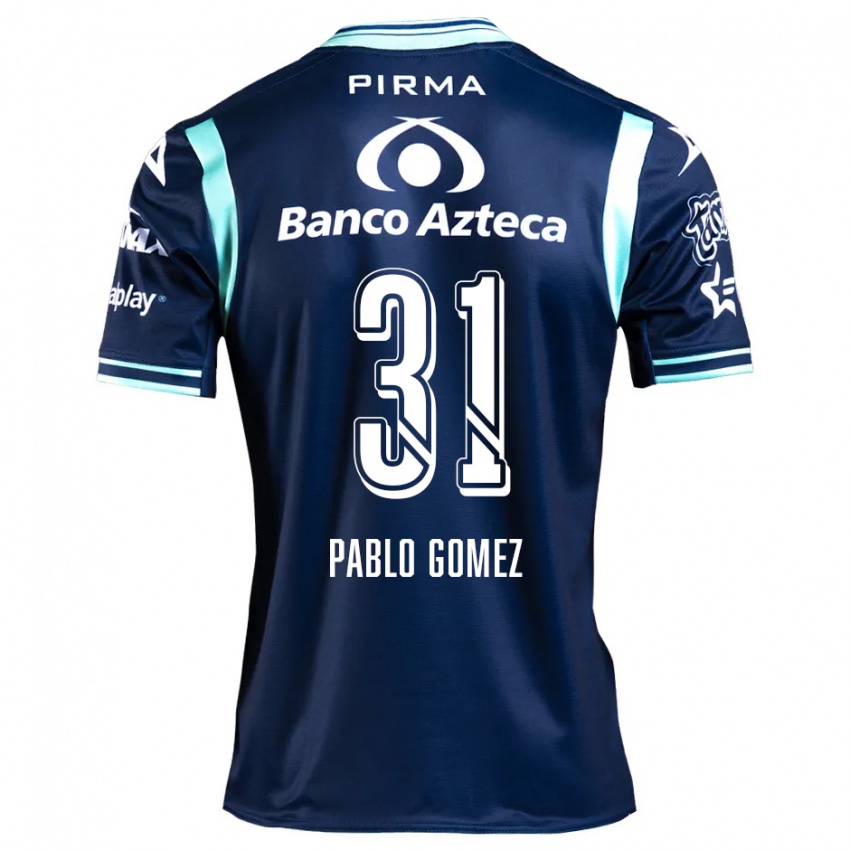 Criança Camisola Juan Pablo Gómez #31 Azul-Marinho Alternativa 2024/25 Camisa