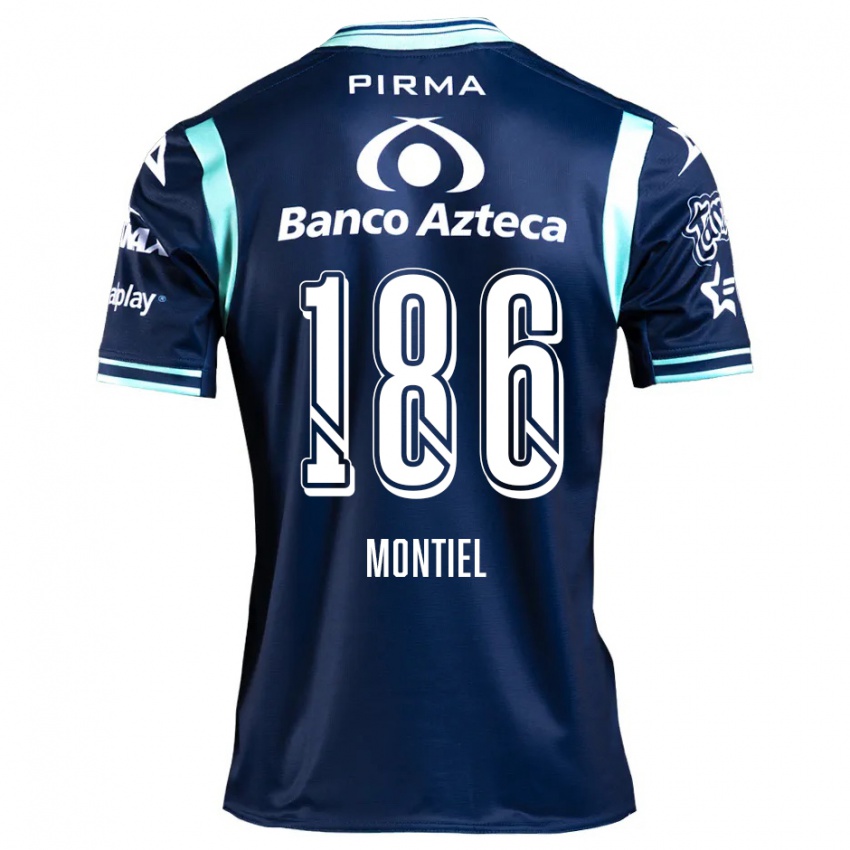 Criança Camisola Santiago Montiel #186 Azul-Marinho Alternativa 2024/25 Camisa