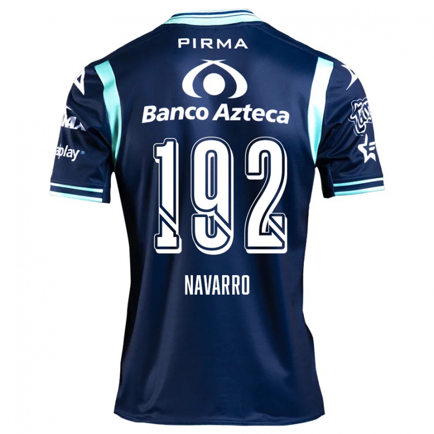 Criança Camisola Eduardo Navarro #192 Azul-Marinho Alternativa 2024/25 Camisa