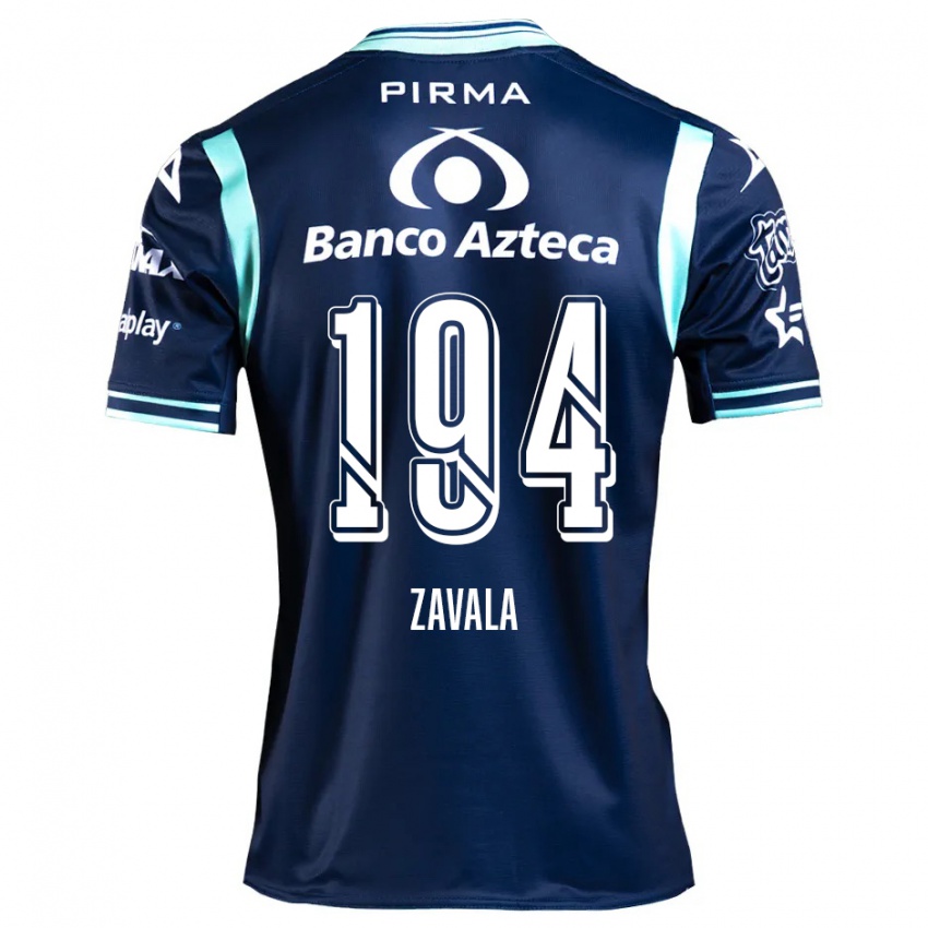 Criança Camisola Arath Zavala #194 Azul-Marinho Alternativa 2024/25 Camisa