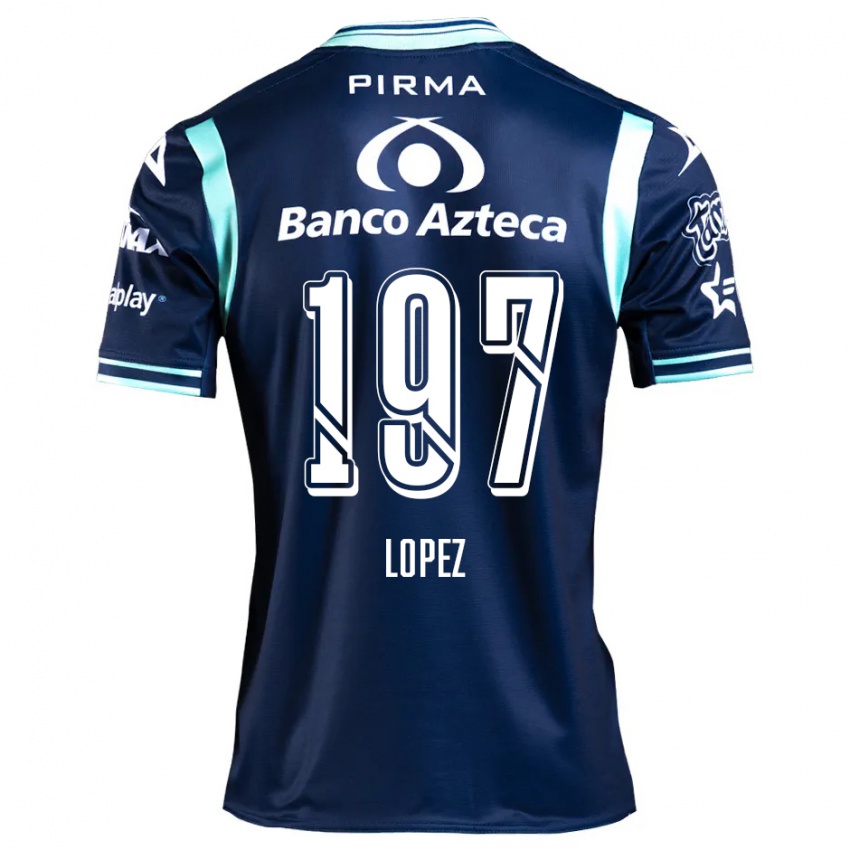 Criança Camisola Sebastián López #197 Azul-Marinho Alternativa 2024/25 Camisa