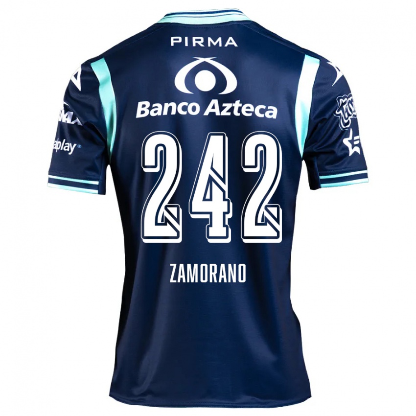 Criança Camisola Leonardo Zamorano #242 Azul-Marinho Alternativa 2024/25 Camisa