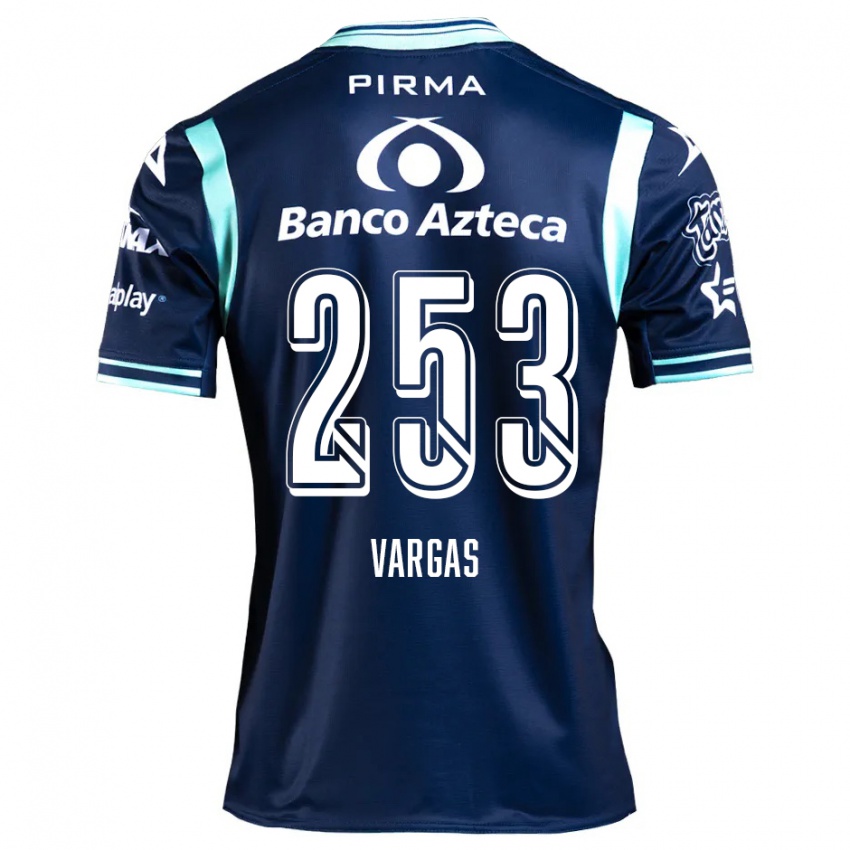 Criança Camisola Edwin Vargas #253 Azul-Marinho Alternativa 2024/25 Camisa