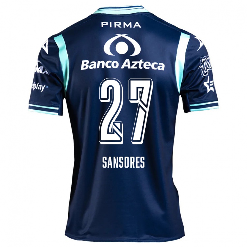 Criança Camisola Miguel Sansores #27 Azul-Marinho Alternativa 2024/25 Camisa