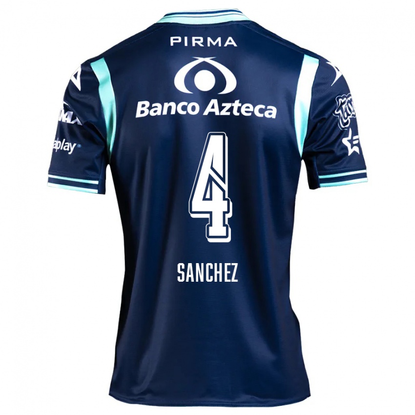 Criança Camisola Liliana Sánchez #4 Azul-Marinho Alternativa 2024/25 Camisa