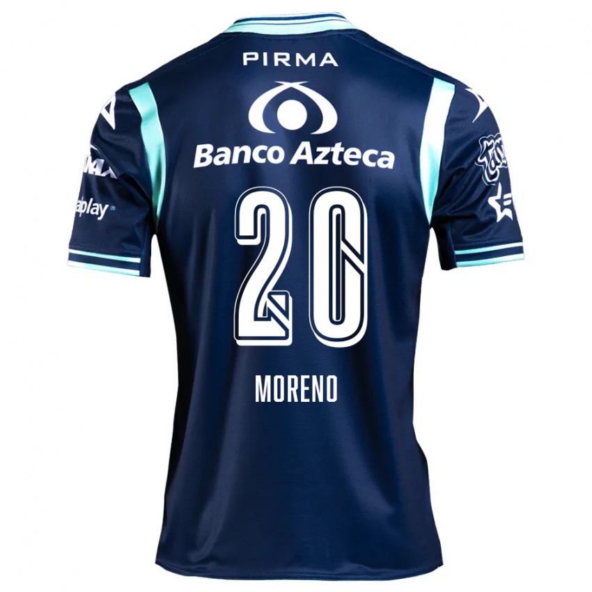 Criança Camisola Ximena Moreno #20 Azul-Marinho Alternativa 2024/25 Camisa