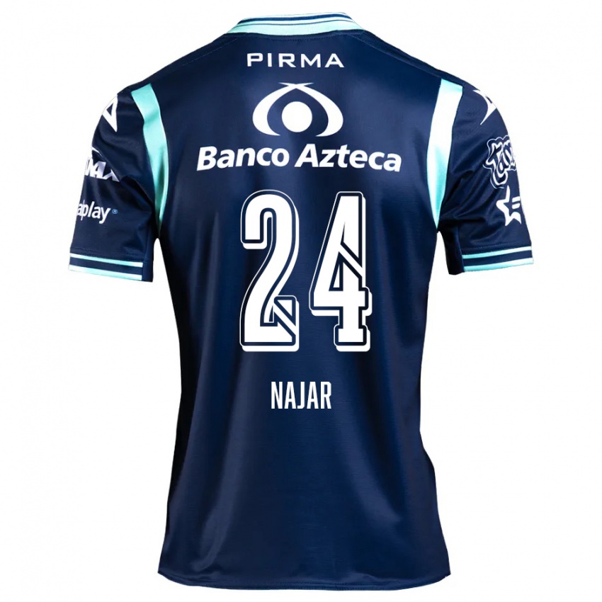 Criança Camisola Ivonne Najar #24 Azul-Marinho Alternativa 2024/25 Camisa