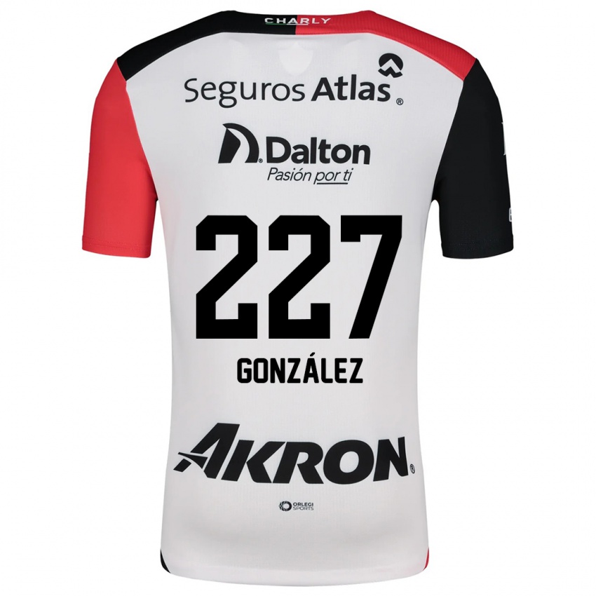 Criança Camisola Rodolfo González #227 Branco Vermelho Preto Alternativa 2024/25 Camisa